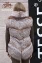 Меховая куртка полушубок из чернобурки "Алика"